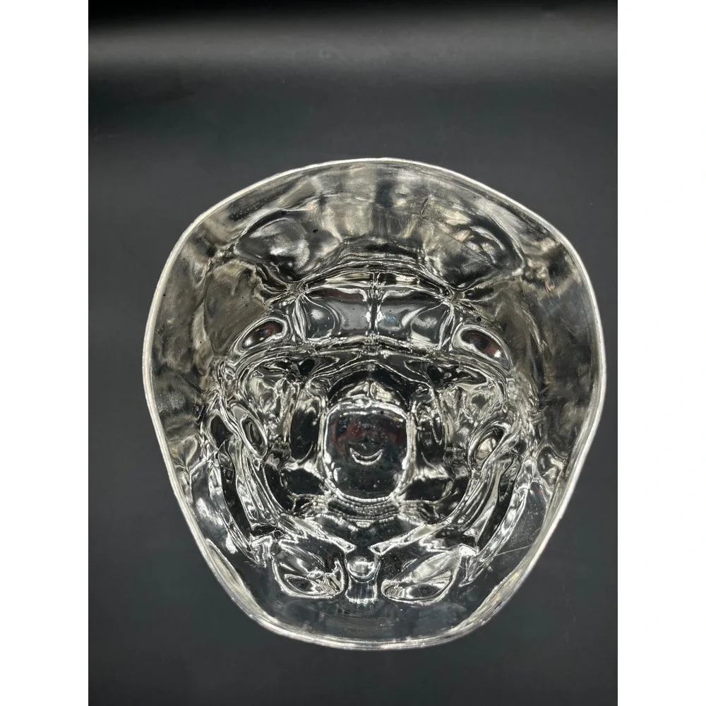 Silver Skull Bowl Skeleton Hands Decorative Halloween Goth Centerpiece 7
